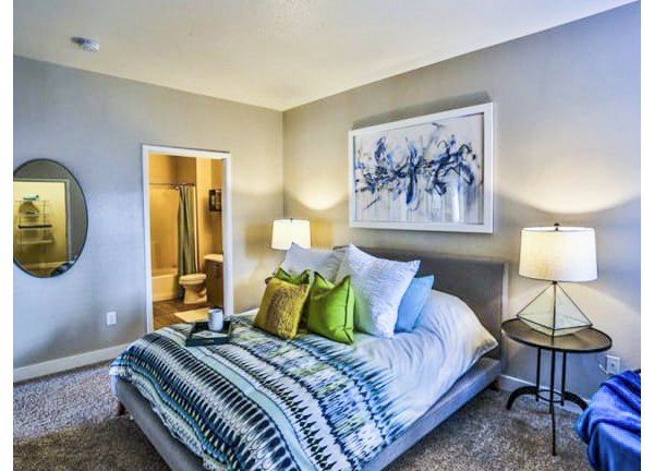 bedroom at Solitude at Centennial Apartments