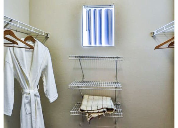 bedroom closet at Solitude at Centennial Apartments