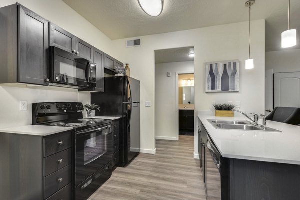 kitchen at Central Park Commons Apartments