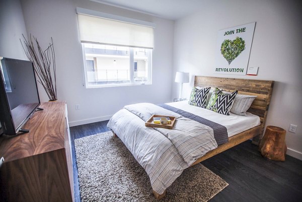 bedroom at Higby Apartments