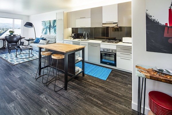 kitchen at Higby Apartments