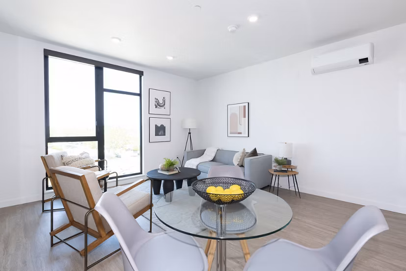 living room at Aquatic Higby Apartments