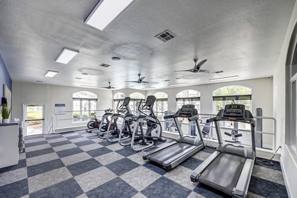 fitness center at Monaco Park Apartments