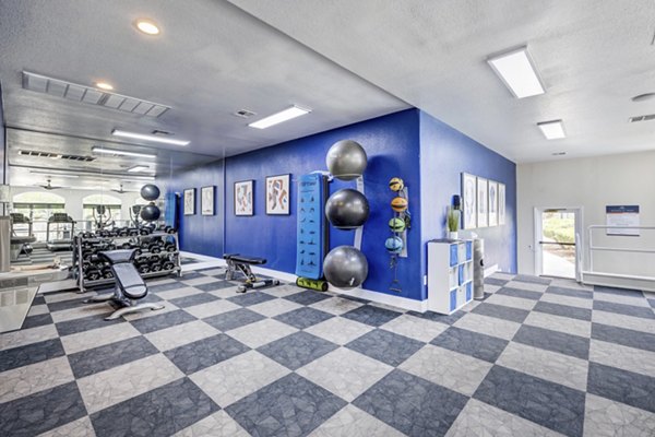 fitness center at Monaco Park Apartments