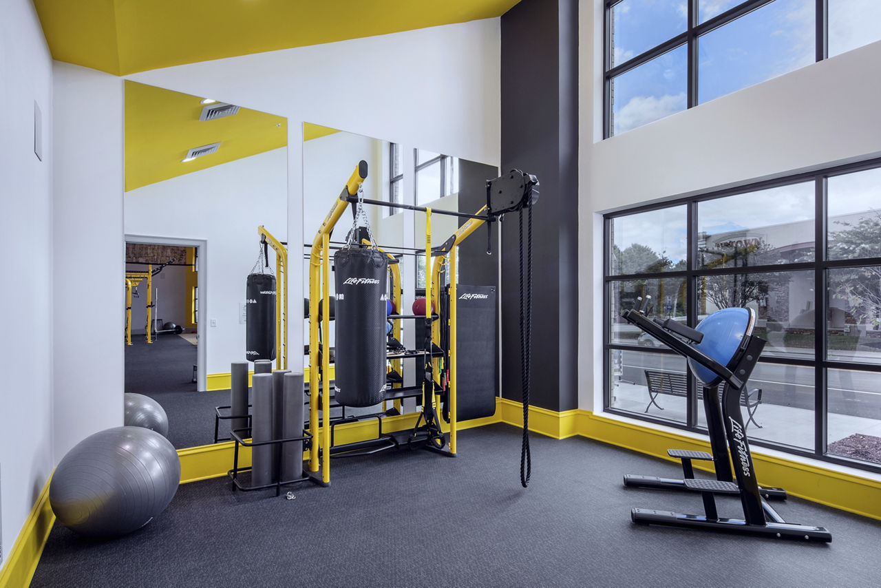 Gym at The Crown Of Queen City (3 of 3)