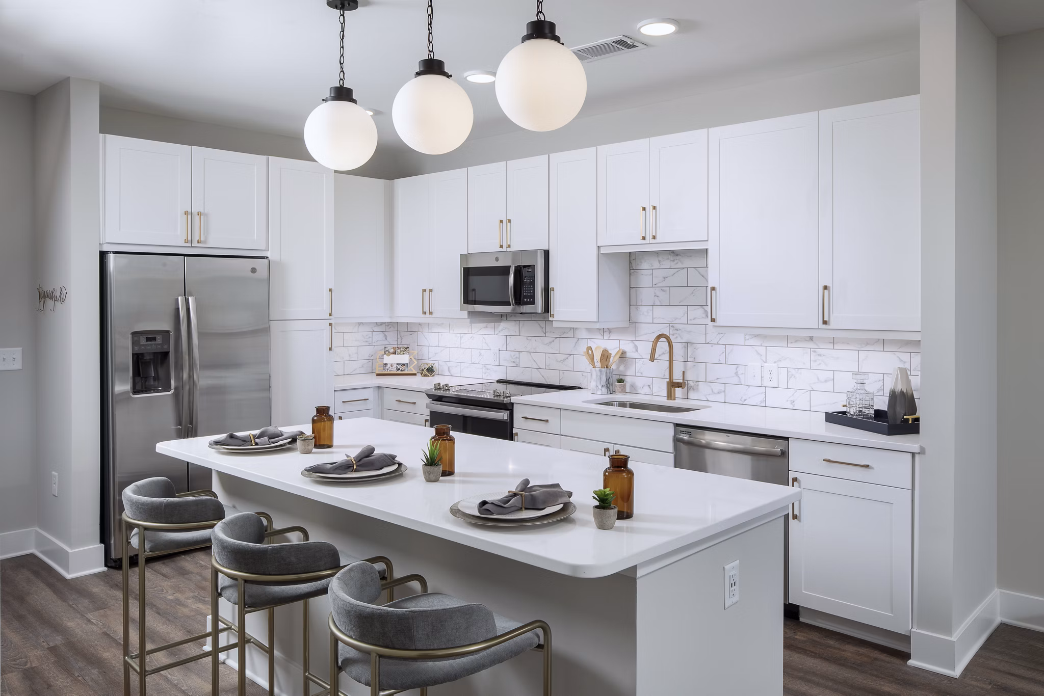 kitchen at Broadstone Queen City Apartments