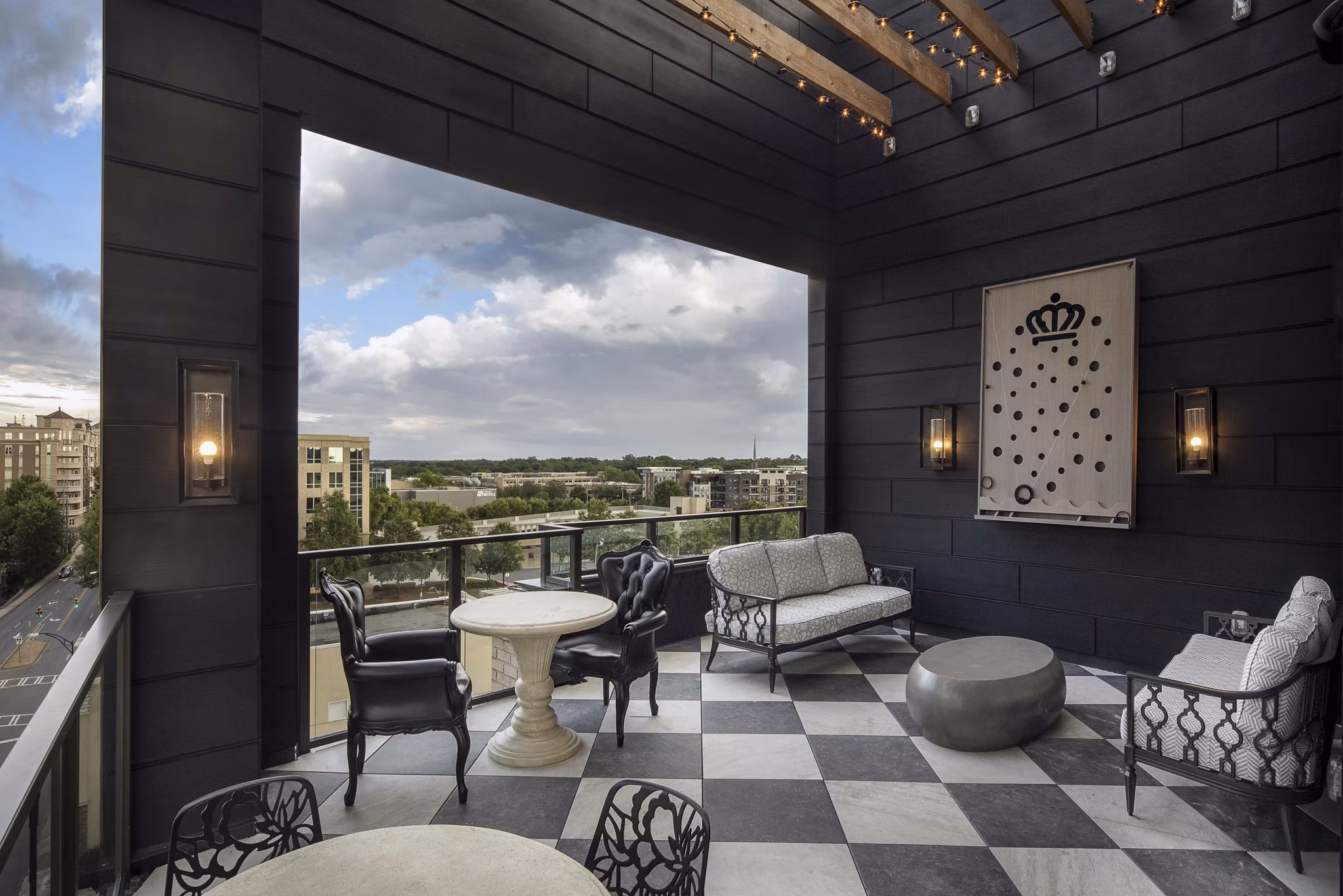 patio at Broadstone Queen City Apartments