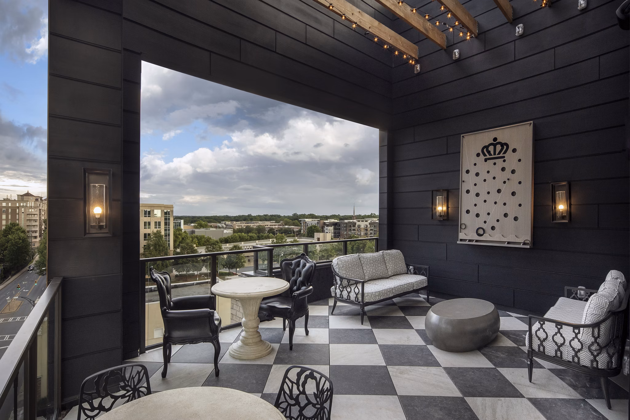 patio at Broadstone Queen City Apartments