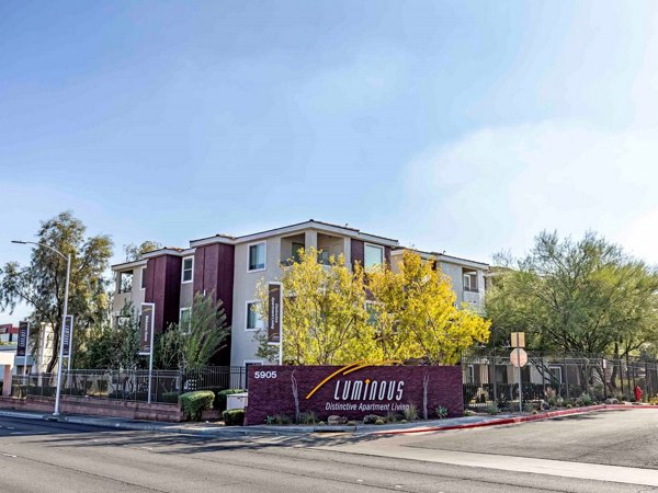 exterior building at Luminous Apartments