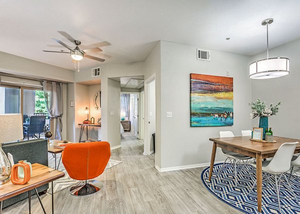 dining room at Luminous Apartments