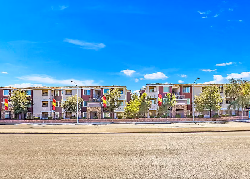 Luminous Apartments: Scenic neighborhood view showcasing luxury living in a desirable community