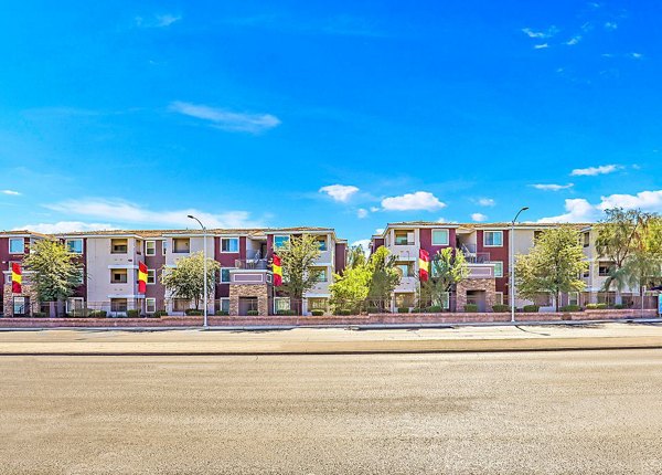 Luminous Apartments: Scenic neighborhood view showcasing luxury living in a desirable community
