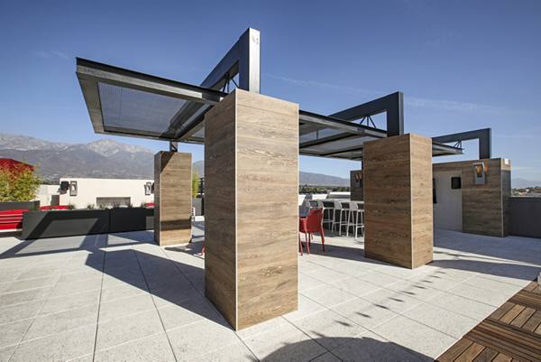 rooftop deck at Arte Apartments