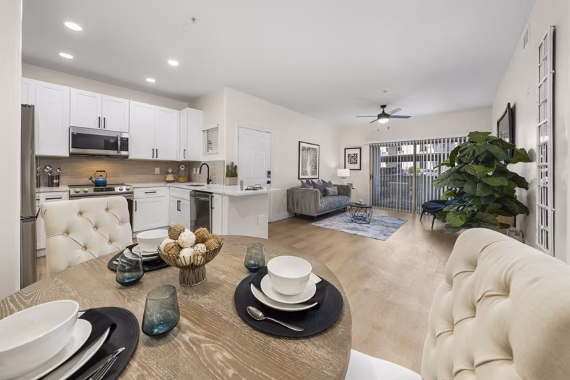 living room at Haven at Arrowhead Apartments