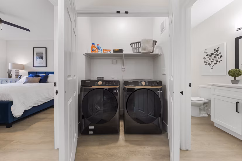 laundry room at Haven at Arrowhead Apartments