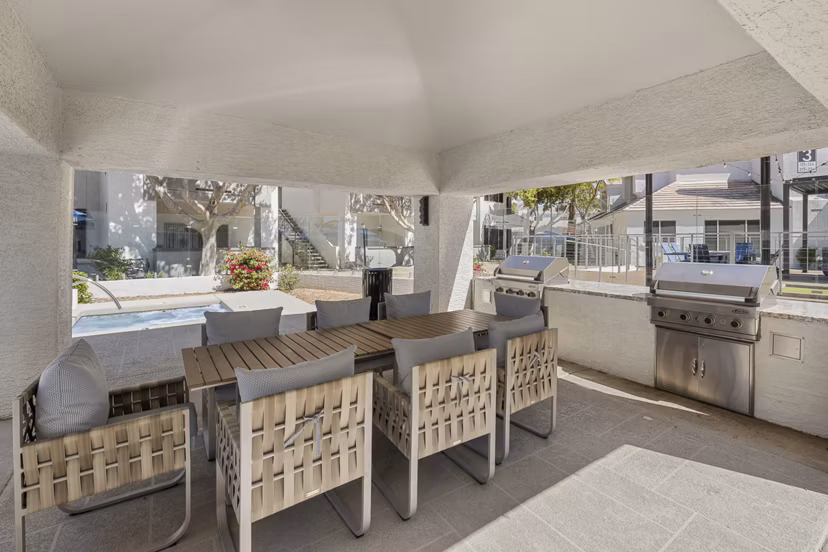 grill area at Haven at Arrowhead Apartments