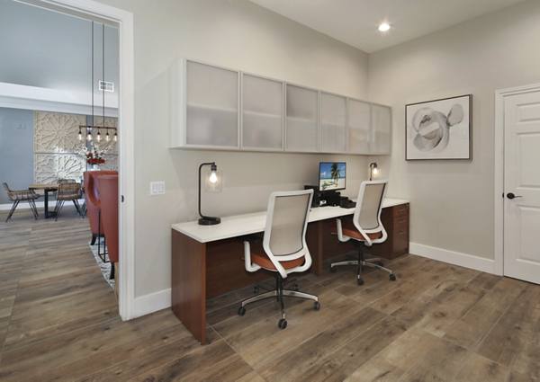 business center at Waterstone at Moorpark Apartments