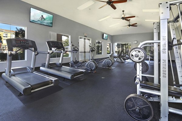 fitness center at Waterstone at Moorpark Apartments