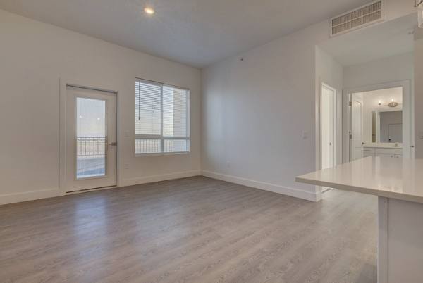 Living room at The Pointe Apartments