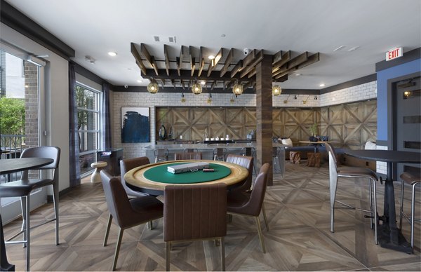 game room at Atlas Waterside Apartments