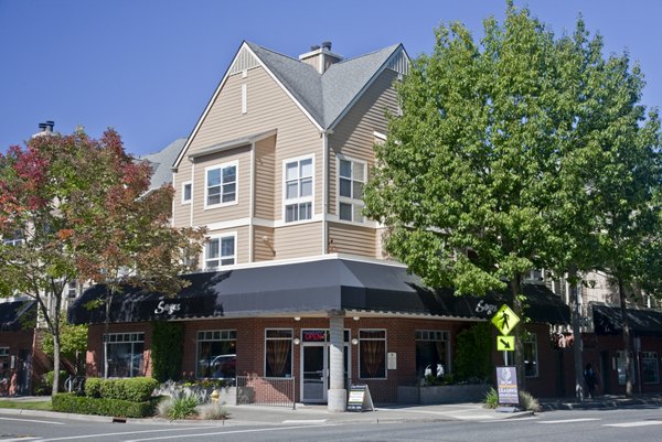 Lions Gate North Apartments: Vibrant neighborhood view with walkable streets and local attractions