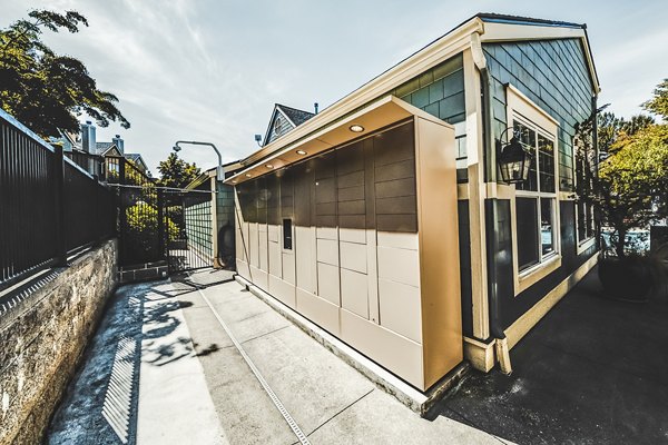Parcel lockers for convenient package pickup at Bella Vista Apartments
