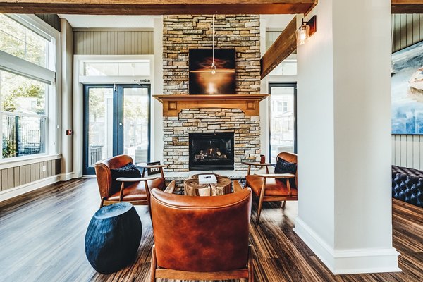 Lobby area with elegant dÃ©cor and seating at Bella Vista Apartments, showcasing modern design and a welcoming atmosphere for residents and guests