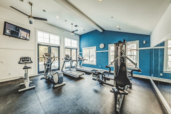 State-of-the-art fitness center with modern equipment at Bella Vista Apartments