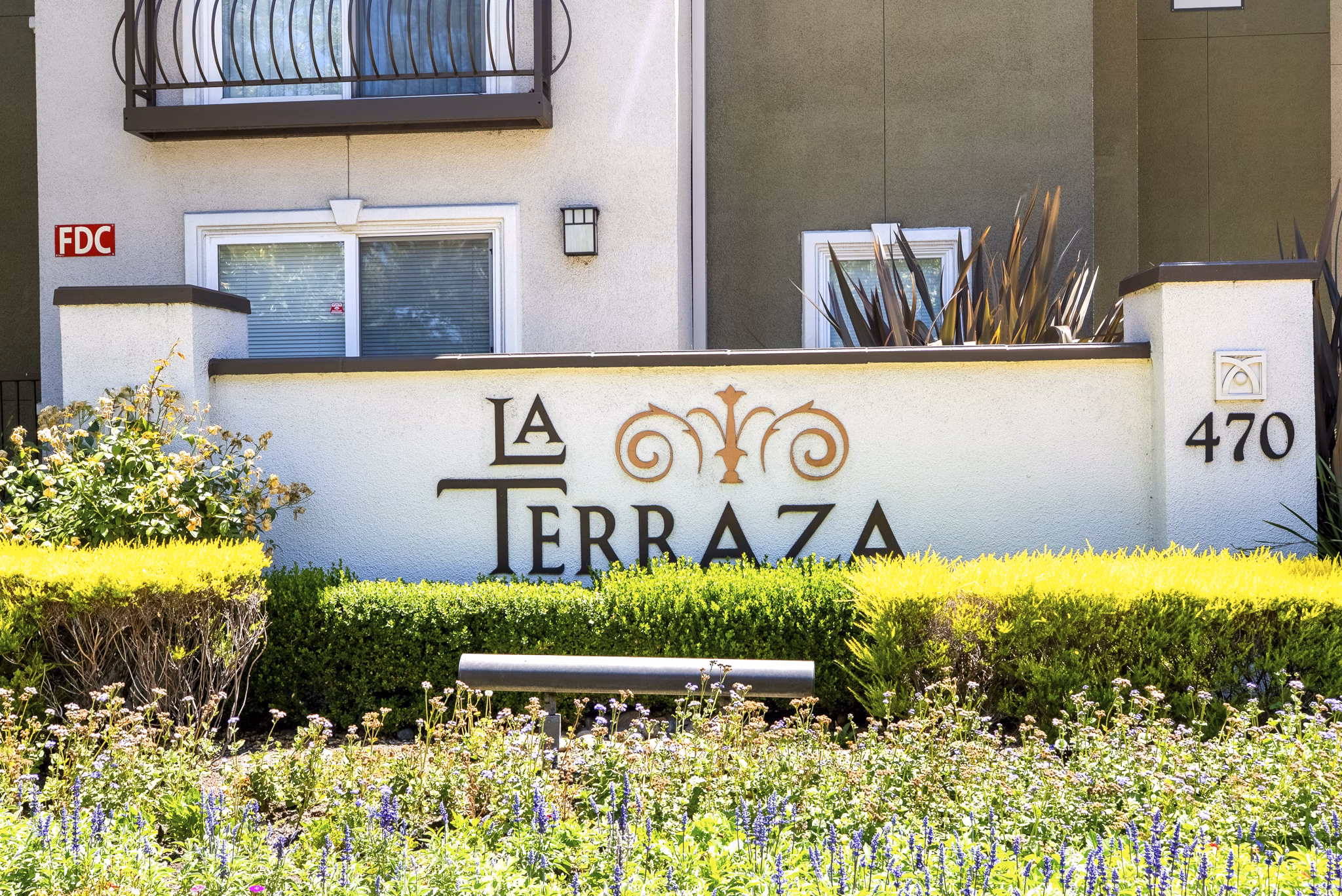 signage at La Terraza Apartments