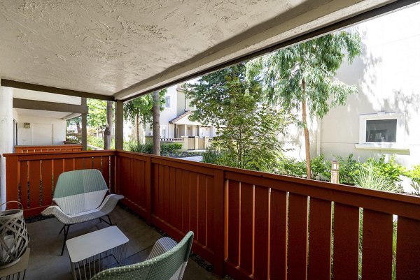 patio at La Terraza Apartments
