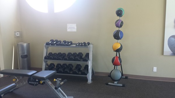 Fitness center with state-of-the-art equipment at Axiom La Jolla Apartments