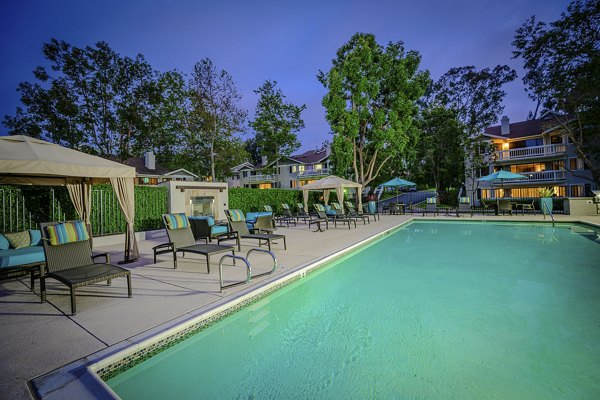 pool at Flower Fields Apartments