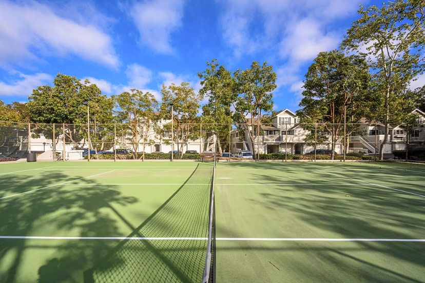 Flower Fields Apartments: Modern sport court for active living and recreation