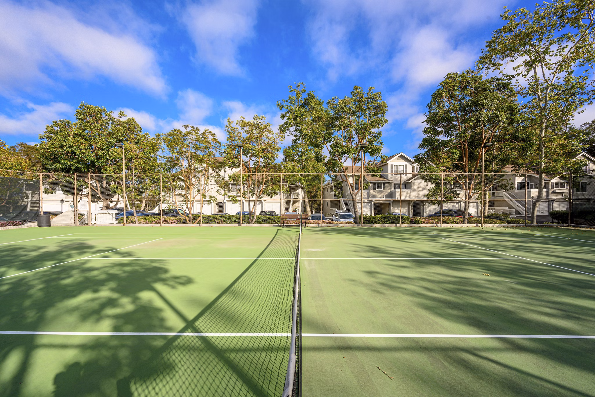 Flower Fields Apartments: Modern sport court for active living and recreation
