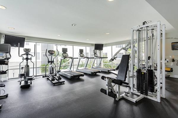 fitness center at 1200 Riverside Apartments