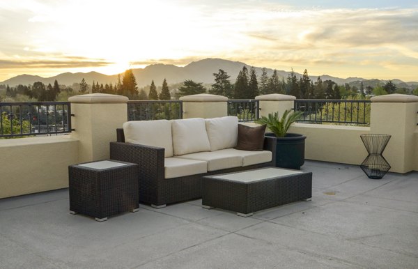 Patio at The Windsor Apartments