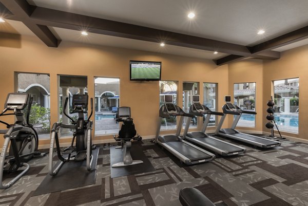 fitness center at GlenEagles Apartments