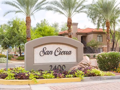 signage at San Cierra Apartments