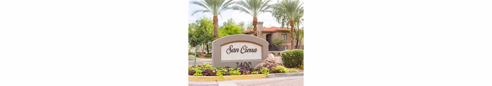 signage at San Cierra Apartments