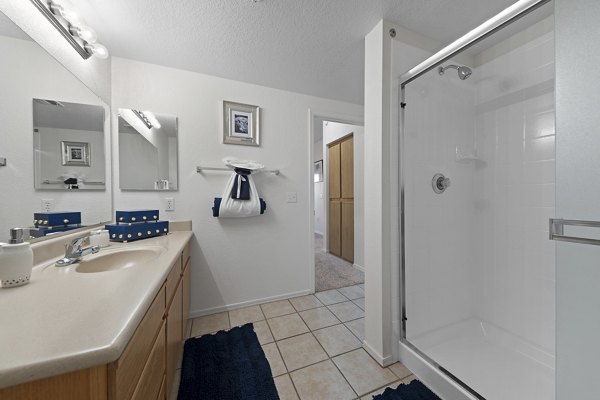 bathroom at San Cierra Apartments