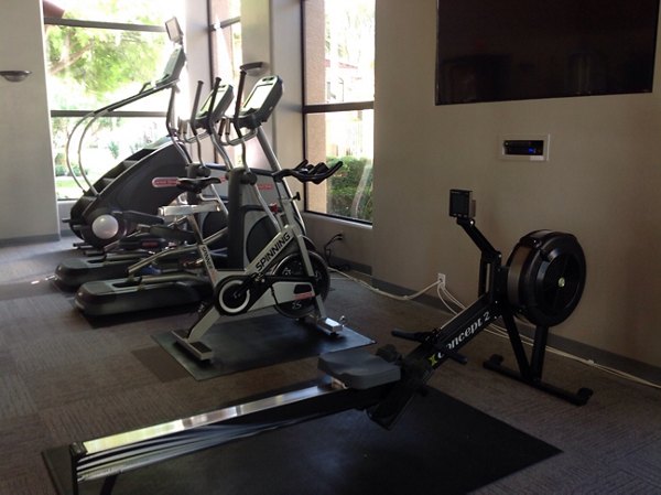 fitness center at San Cierra Apartments