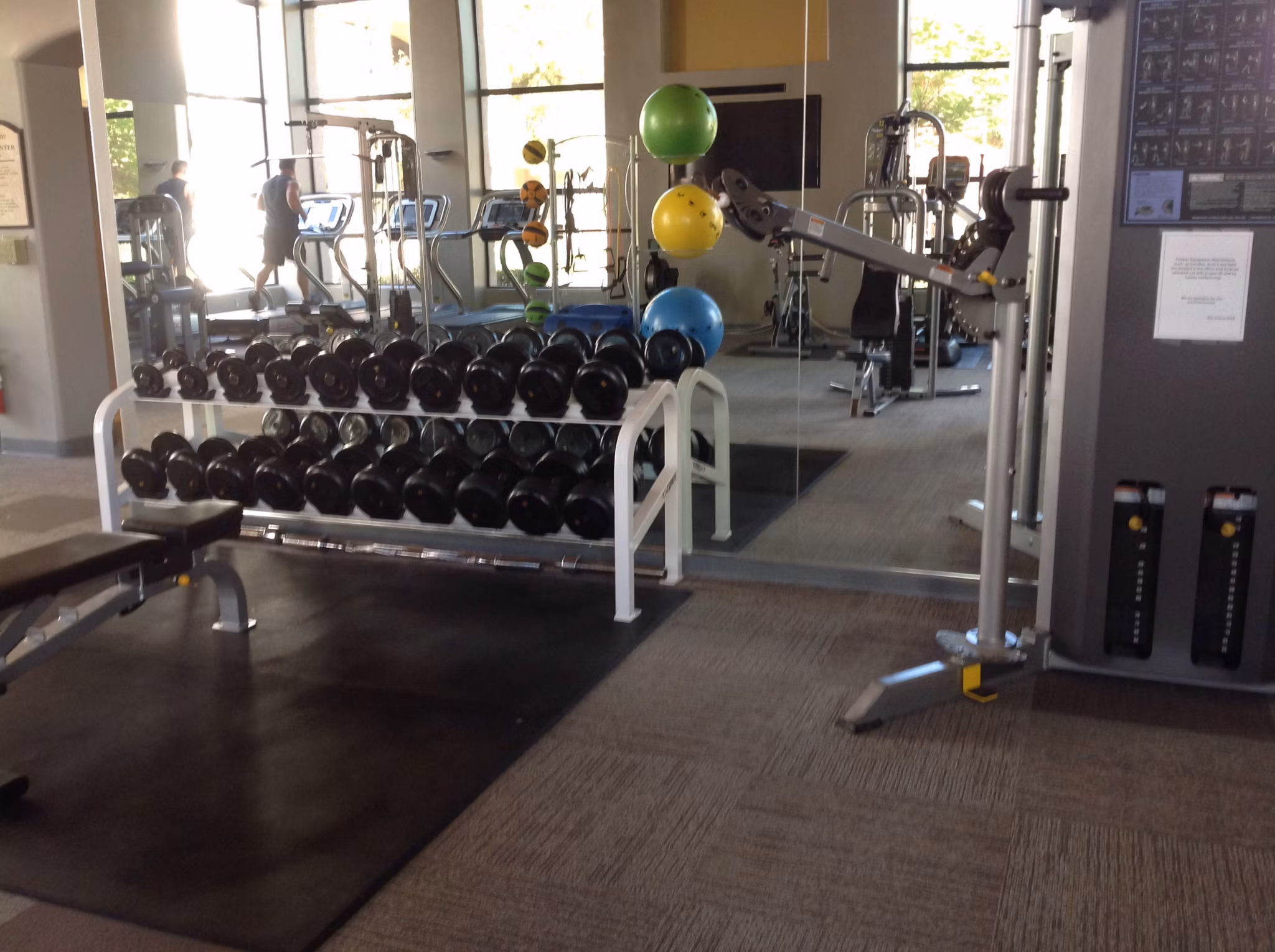 fitness center at San Cierra Apartments