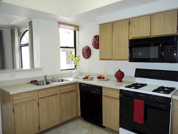 kitchen at San Cierra Apartments