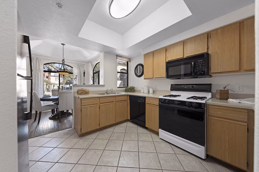 kitchen at San Cierra Apartments
