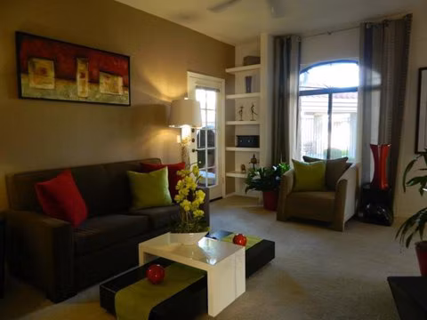 living room at San Cierra Apartments