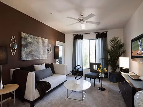 living room at San Cierra Apartments