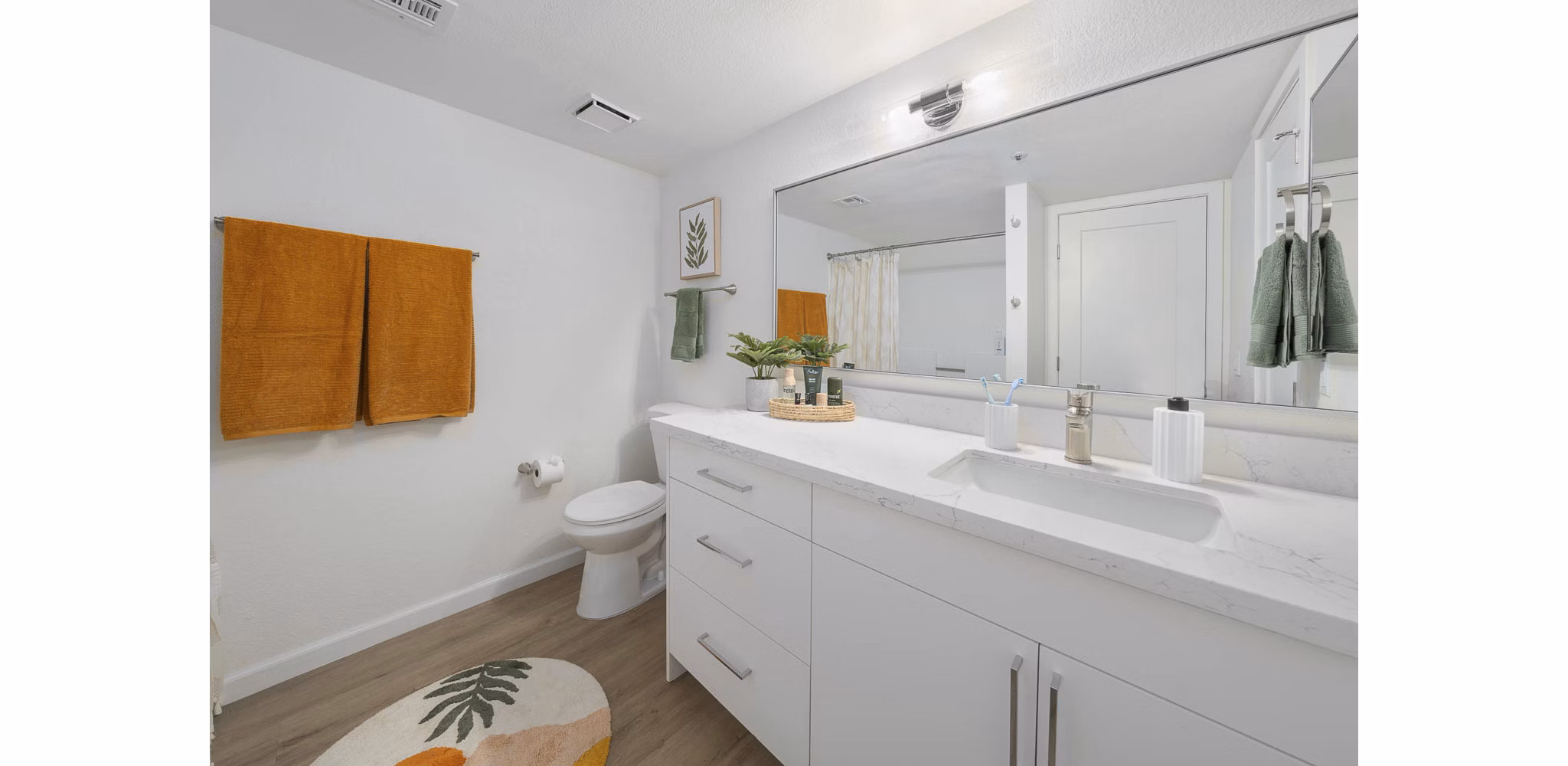 Bathroom at Caldera Apartments