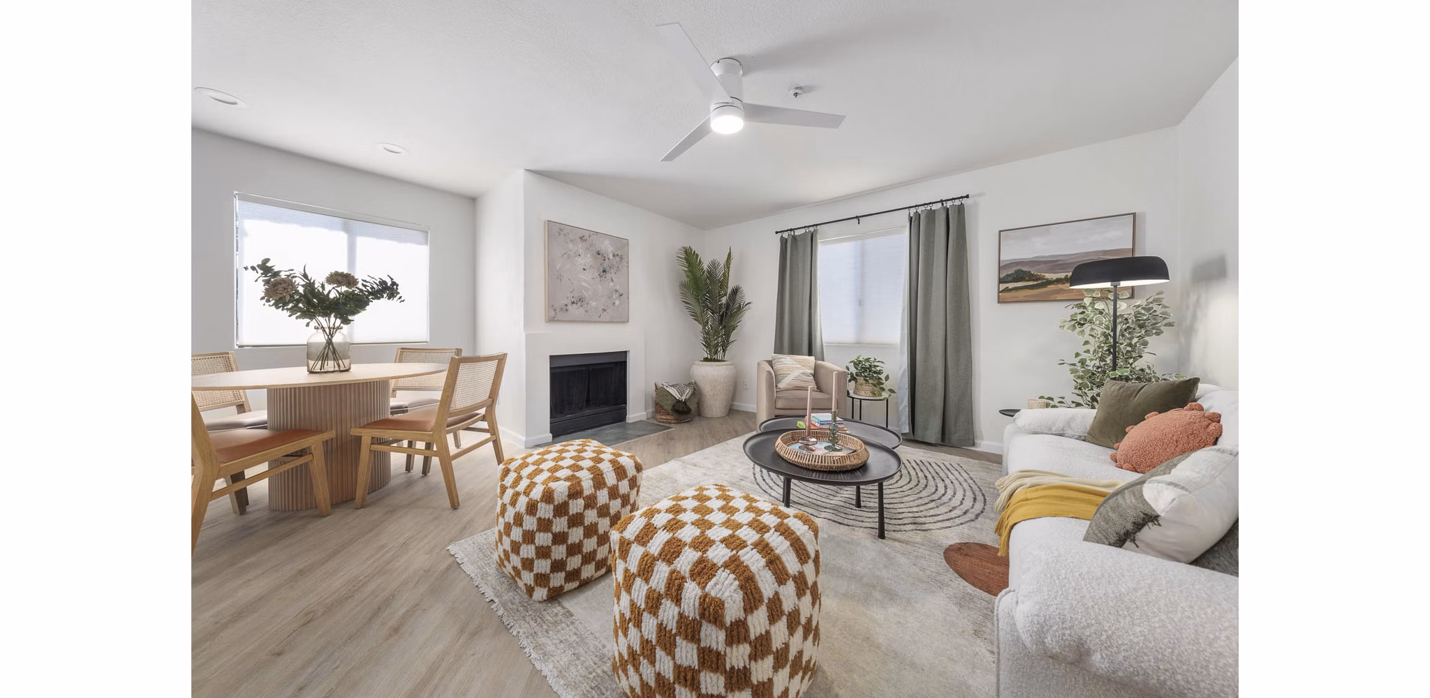 Living Room at Caldera Apartments