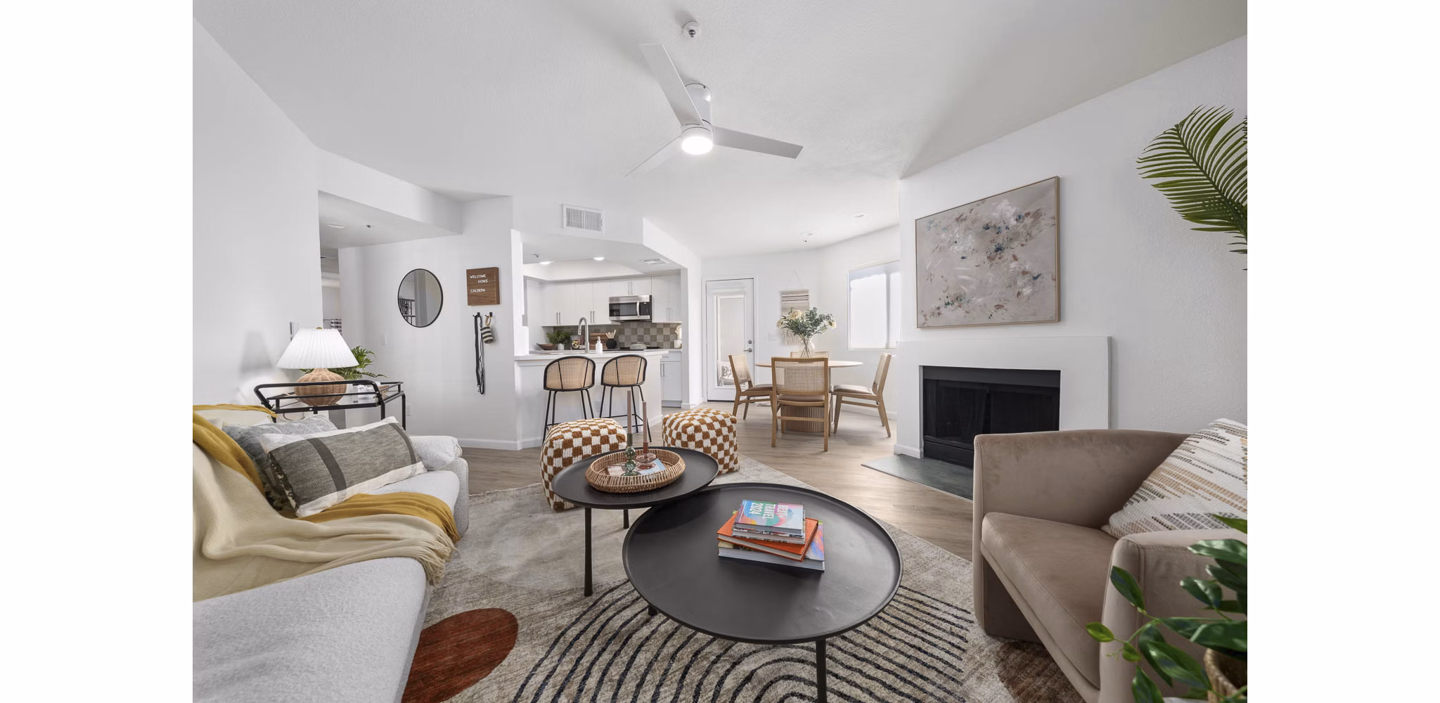 Living Room at Caldera Apartments