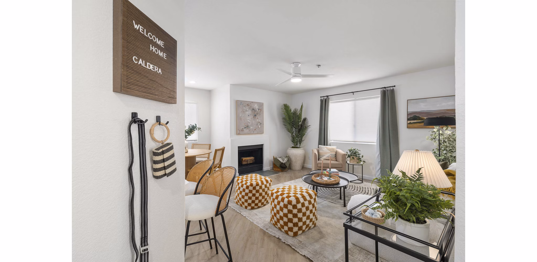Living Room at Caldera Apartments